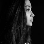 portrait, woman, profile